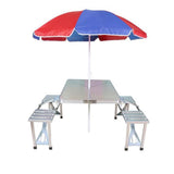 Aluminum Folding Camping Picnic Table with 4 Seats